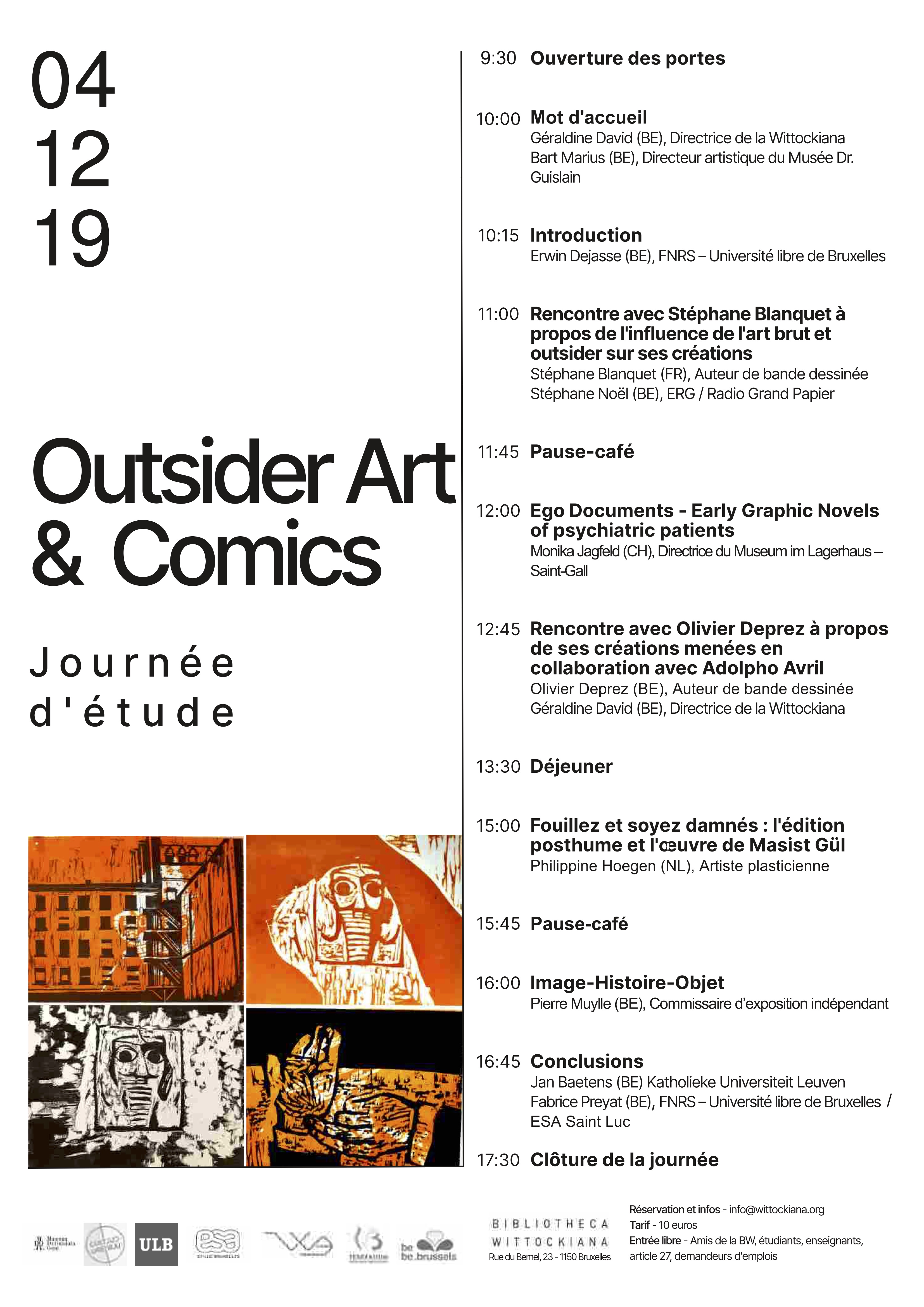 Journée étude Outsider Art - Comics FR